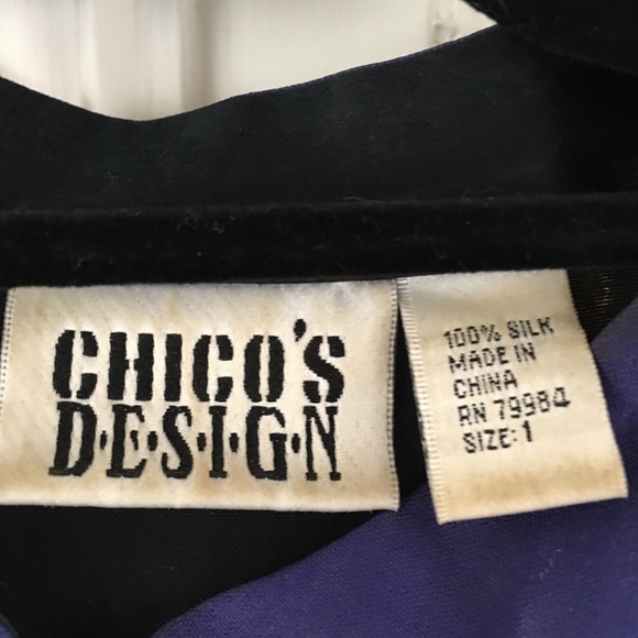 Vintage CHICO’s Design Silk Shirt - Picture 7 of 7